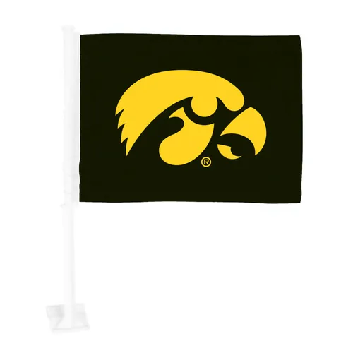 Fan Mats Iowa Hawkeyes Car Flag Large 1Pc 11" X 14"
