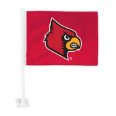 Fan Mats Louisville Cardinals Car Flag Large 1Pc 11" X 14"