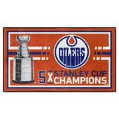 Fan Mats Edmonton Oilers Dynasty 3Ft. X 5Ft. Plush Area Rug