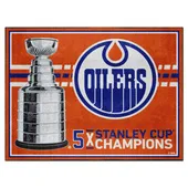 Fan Mats Edmonton Oilers Dynasty 8Ft. X 10Ft. Plush Area Rug