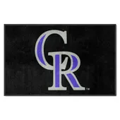 Fan Mats Colorado Rockies 4X6 High-Traffic Mat With Durable Rubber Backing - Landscape Orientation