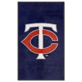 Fan Mats Minnesota Twins 3X5 High-Traffic Mat With Durable Rubber Backing - Portrait Orientation