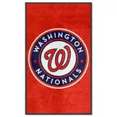 Fan Mats Washington Nationals 3X5 High-Traffic Mat With Durable Rubber Backing - Portrait Orientatio