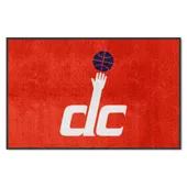 Fan Mats Washington Wizards 4X6 High-Traffic Mat With Durable Rubber Backing - Landscape Orientation