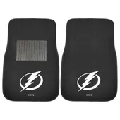 Fan Mats Tampa Bay Lightning Embroidered Car Mat Set - 2 Pieces