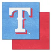 Fan Mats Texas Rangers Light Blue & Red Team Carpet Tiles - 45 Sq Ft.