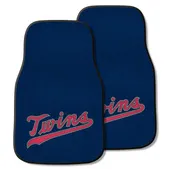 Fan Mats Minnesota Twins Front Carpet Car Mat Set - 2 Pieces