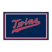 Fan Mats Minnesota Twins 4Ft. X 6Ft. Plush Area Rug