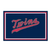 Fan Mats Minnesota Twins 5Ft. X 8 Ft. Plush Area Rug