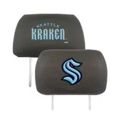 Fan Mats Seattle Kraken Kraken Embroidered Head Rest Cover Set - 2 Pieces