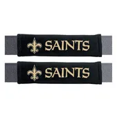 Fan Mats New Orleans Saints Embroidered Seatbelt Pad - 2 Pieces