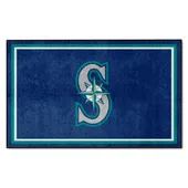 Fan Mats Seattle Mariners 4Ft. X 6Ft. Plush Area Rug