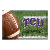 Fan Mats Tcu Rubber Scraper Door Mat