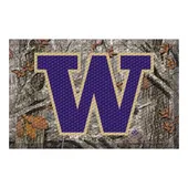 Fan Mats Washington Rubber Scraper Door Mat Camo