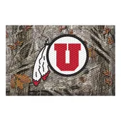 Fan Mats Utah Rubber Scraper Door Mat Camo