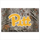 Fan Mats Pitt Panthers Rubber Scraper Door Mat Camo