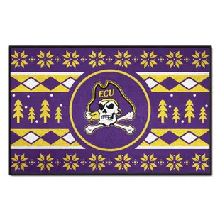Fan Mats East Carolina Pirates Holiday Sweater Starter Mat Accent Rug - 19In. X 30In.