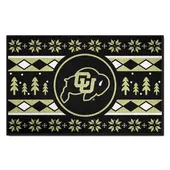 Fan Mats Colorado Buffaloes Holiday Sweater Starter Mat Accent Rug - 19In. X 30In.