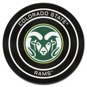 Fan Mats Colorado State Hockey Puck Rug - 27In. Diameter