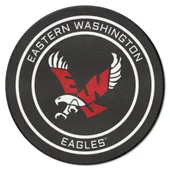 Fan Mats Eastern Washington Hockey Puck Rug - 27In. Diameter