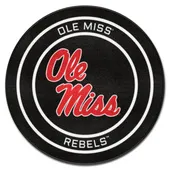 Fan Mats Ole Miss Hockey Puck Rug - 27In. Diameter