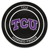 Fan Mats Tcu Hockey Puck Rug - 27In. Diameter