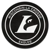 Fan Mats Wisconsin-La Crosse Hockey Puck Rug - 27In. Diameter