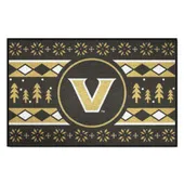 Fan Mats Vanderbilt University Holiday Sweater Starter Mat Accent Rug - 19In. X 30In.