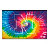 Fan Mats Nebraska Cornhuskers Tie Dye Starter Mat Accent Rug - 19In. X 30In.