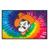 Fan Mats Oklahoma State Cowboys Tie Dye Starter Mat Accent Rug - 19In. X 30In.