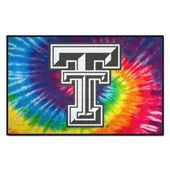 Fan Mats Texas Tech Red Raiders Tie Dye Starter Mat Accent Rug - 19In. X 30In.