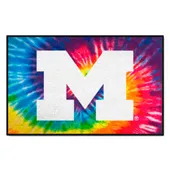 Fan Mats Michigan Wolverines Tie Dye Starter Mat Accent Rug - 19In. X 30In.