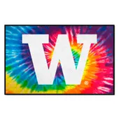 Fan Mats Washington Huskies Tie Dye Starter Mat Accent Rug - 19In. X 30In.