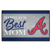 Fan Mats Atlanta Braves World's Best Mom Starter Mat Accent Rug - 19In. X 30In.