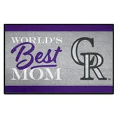 Fan Mats Colorado Rockies World's Best Mom Starter Mat Accent Rug - 19In. X 30In.