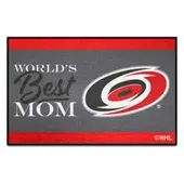 Fan Mats Carolina Hurricanes World's Best Mom Starter Mat Accent Rug - 19In. X 30In.