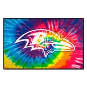 Fan Mats Baltimore Ravens Tie Dye Starter Mat Accent Rug - 19In. X 30In.