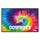 Fan Mats Dallas Cowboys Tie Dye Starter Mat Accent Rug - 19In. X 30In.