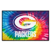 Fan Mats Green Bay Packers Tie Dye Starter Mat Accent Rug - 19In. X 30In.