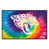 Fan Mats Jacksonville Jaguars Tie Dye Starter Mat Accent Rug - 19In. X 30In.