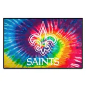 Fan Mats New Orleans Saints Tie Dye Starter Mat Accent Rug - 19In. X 30In.