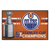 Fan Mats Edmonton Oilers Dynasty Starter Mat Accent Rug - 19In. X 30In.