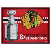 Fan Mats Chicago Blackhawks Dynasty 8Ft. X 10Ft. Plush Area Rug