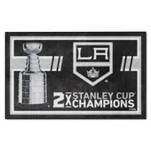 Fan Mats Los Angeles Kings Dynasty 4Ft. X 6Ft. Plush Area Rug