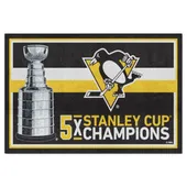 Fan Mats Pittsburgh Penguins Dynasty 5Ft. X 8Ft. Plush Area Rug