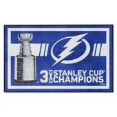 Fan Mats Tampa Bay Lightning Dynasty 4Ft. X 6Ft. Plush Area Rug