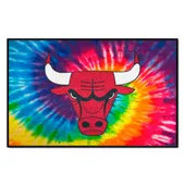 Fan Mats Chicago Bulls Tie Dye Starter Mat Accent Rug - 19In. X 30In.