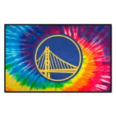 Fan Mats Golden State Warriors Tie Dye Starter Mat Accent Rug - 19In. X 30In.