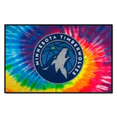 Fan Mats Minnesota Timberwolves Tie Dye Starter Mat Accent Rug - 19In. X 30In.