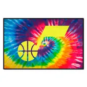 Fan Mats Utah Jazz Tie Dye Starter Mat Accent Rug - 19In. X 30In.